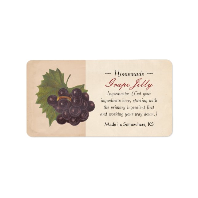 Vintage Grape Labels (Front)