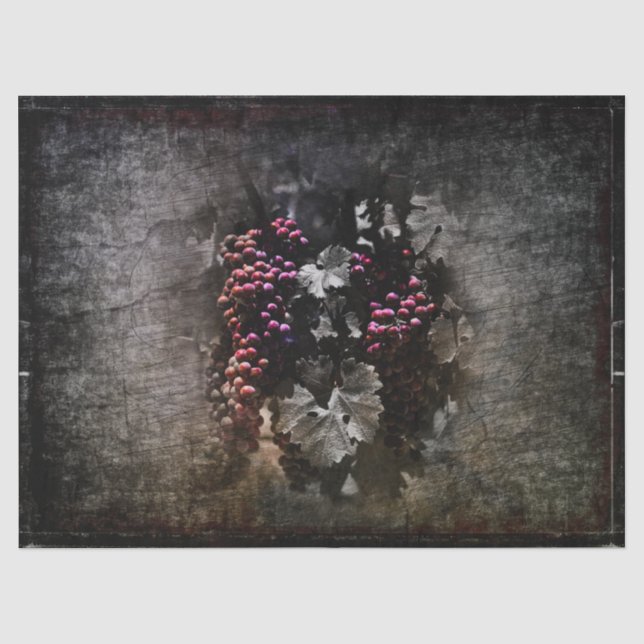 Vintage Grapes Tissue Paper (Front)