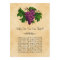 Vintage Grapes Wedding Bridal Shower Game Cards