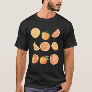 Vintage Graphic Fruit Orange Aesthetic Boho Juicy T-Shirt