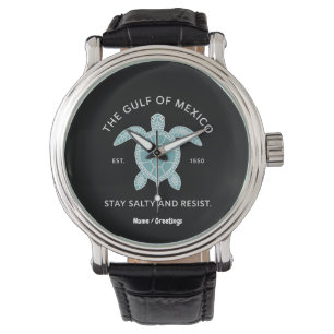 Vintage Graphic Sea Turtle Gulf of Mexico T-Shirt Watch