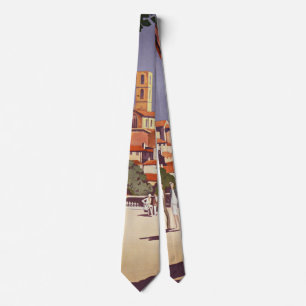 Vintage Grasse Summer Art Tie