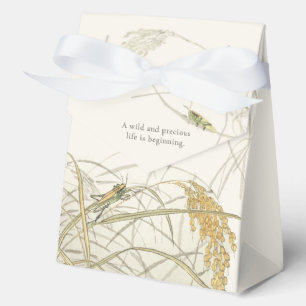 Vintage Grasshopper Baby Shower  Favor Box