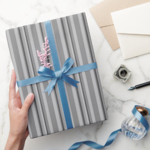 Vintage grayscale graphic stripes pattern  wrapping paper