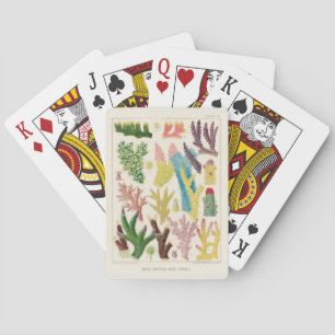 Vintage Great Barrier Reef of Australia Corals Playing Cards
