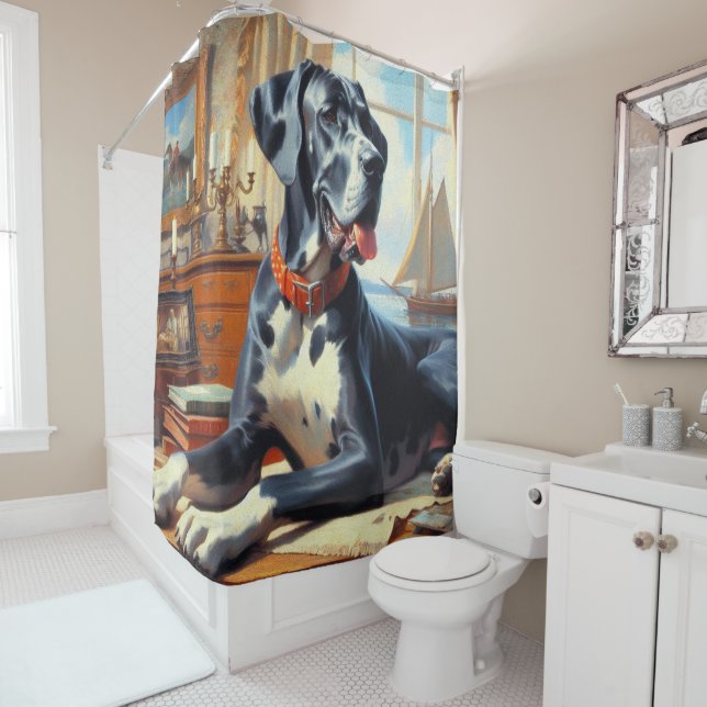 Vintage Great Dane Painting (In Situ)