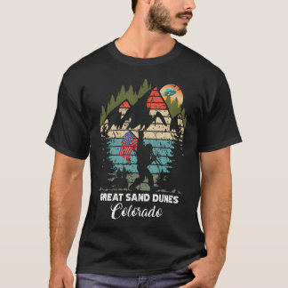 Vintage Great Sand Dunes Hiking Trail Retro 80'S T-Shirt