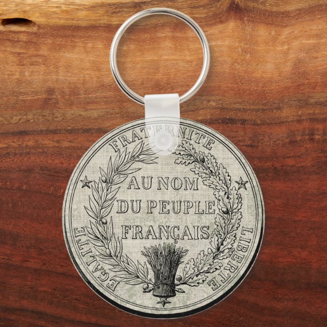 Vintage Great Seal of France  Keychain (Front)