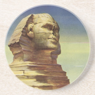 Vintage Great Sphinx of Giza, Pyramids of Egypt Coaster