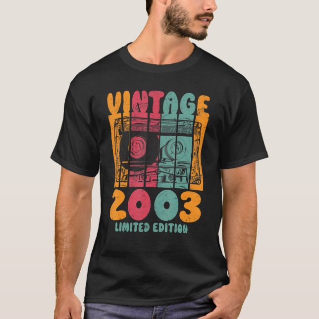 Vintage Greatest Hits 2003 Retro Birthday T-Shirt (Front)