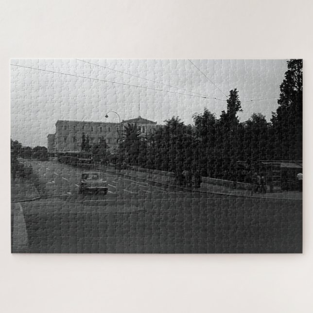 Vintage Greece Delphi Old palace Athens Jigsaw Puzzle (Horizontal)