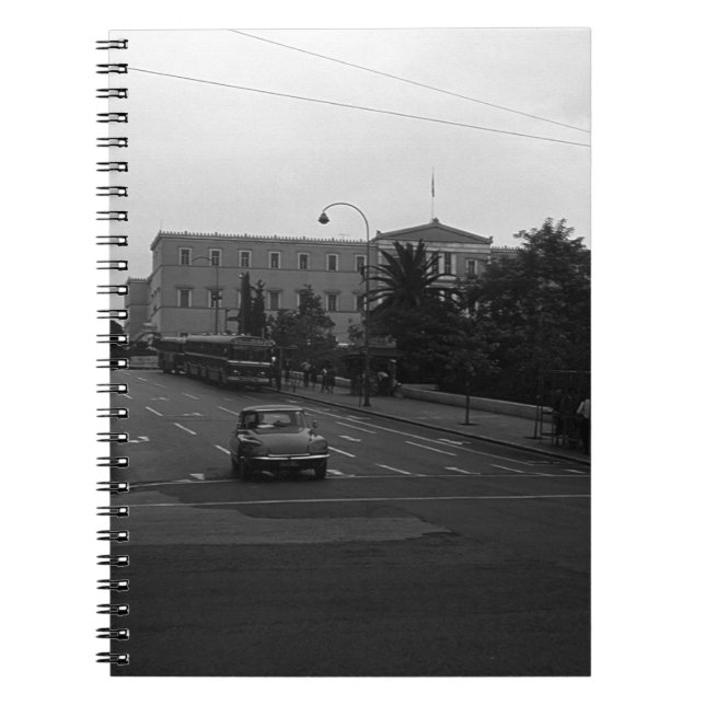 Vintage Greece Delphi Old palace Athens Notebook (Front)