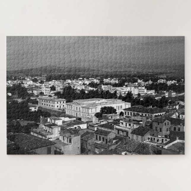 Vintage Greece Nafplion City Jigsaw Puzzle (Horizontal)