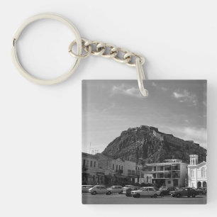 Vintage Greece Nafplion Venetian castle Keychain