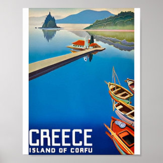 Vintage Greece Travel Art Posters