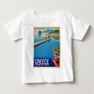 Vintage Greece Travel - Island of Corfu Baby T-Shirt