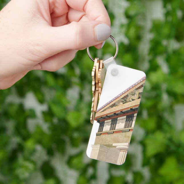 Vintage Greek Architecture, Temple of Athena Keychain (Hand)