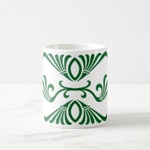 Vintage Greek Floral Flourish Coffee Mug