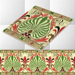 Vintage Greek Frieze Pattern Tile<br><div class="desc">This is a digitally enhanced print derived from an antique Greek frieze design vintage illustration. You can customize the background colour.</div>