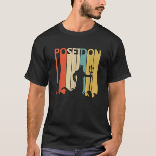 Vintage Greek Mythology God Poseidon T-Shirt