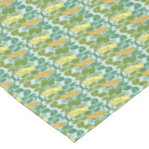 Vintage Green and orange Buttercup floral pattern Tablecloth