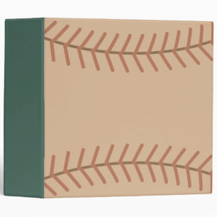 Vintage Green Baseball Album Binder Gift