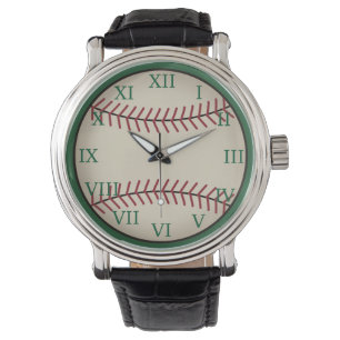 Vintage Green Baseball Watch