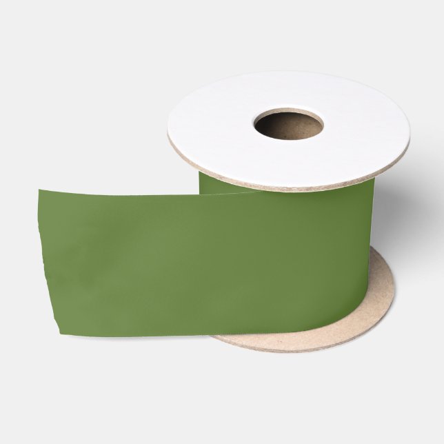Vintage Green Classic Retro Christmas Satin Ribbon (Spool)