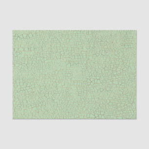Vintage Green Crackle Texture Decoupage Tissue Paper