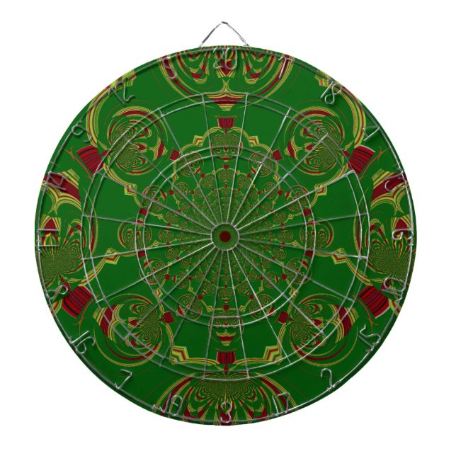 Vintage Green Dartboard (Front)