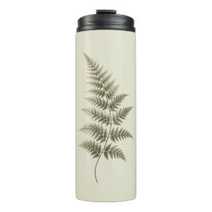 Vintage Green Fern Thermal Tumbler