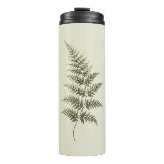Vintage Green Fern Thermal Tumbler