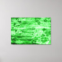 Vintage Green Flower Wood Art