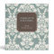 Vintage Green & Ivory Damask Personalized Binder