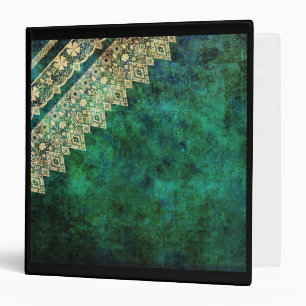 Vintage green lace binder
