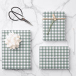 Vintage Green Lake Gingham Check Pattern Wrapping Paper Sheet<br><div class="desc">I decided to add a gingham check pattern as one of the categories on my patterned wrapping paper collections. How can I skip this iconic pattern? Gingham is one of the classics, timeless and fun patterns ever. These check repeating patterns are originally developed in Indonesia and India. And it was...</div>