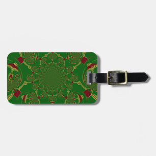 Vintage Green Luggage Tag