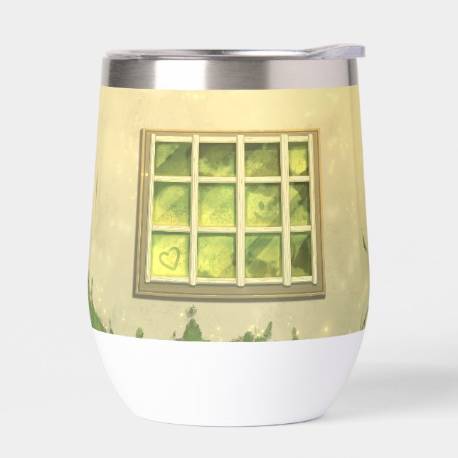 Vintage Green School Water Bottle (Left)