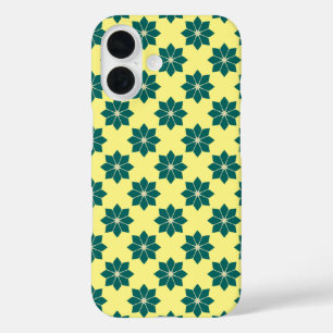 Vintage Green Southern France Flower Pattern iPhone 16 Case