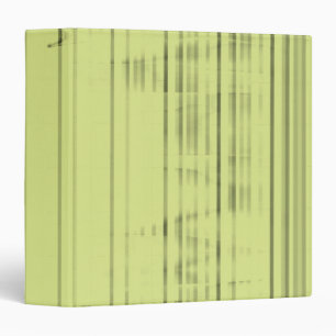 Vintage Green Striped Abstract Art Binder