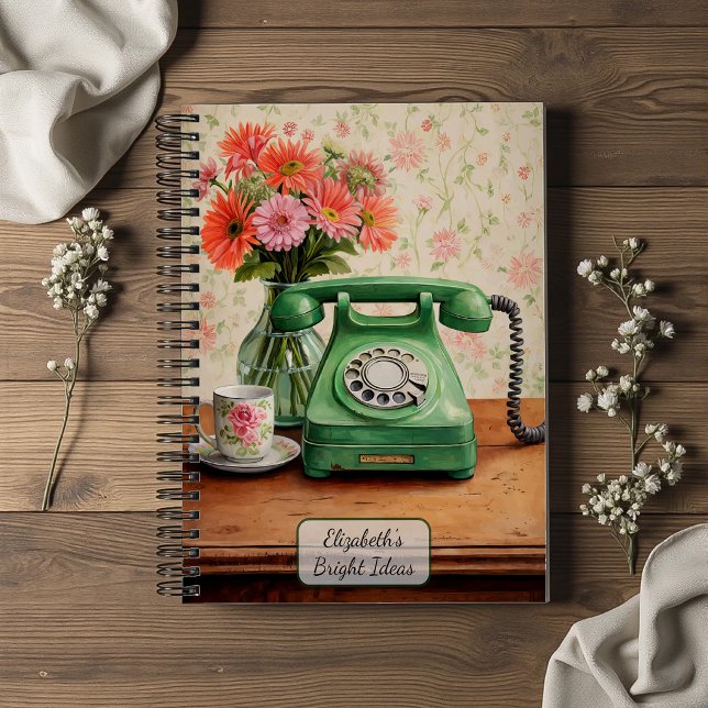 Vintage Green Telephone Notebook (Creator Uploaded)