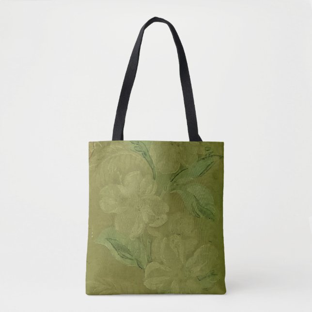 Vintage Green Tote Bag (Front)