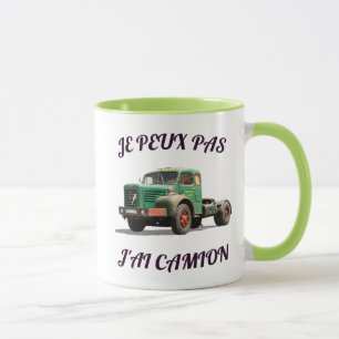 Vintage Green Truck – Retro Truck Illustration Mug