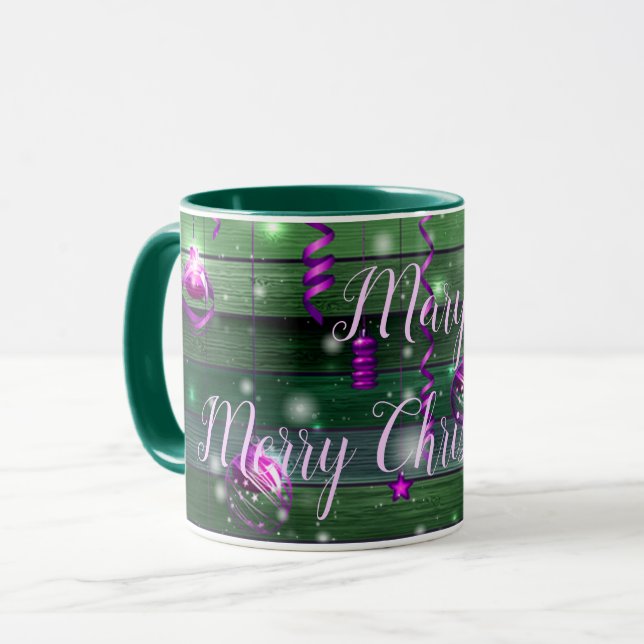 Vintage Green Your Name Mug (Front Left)