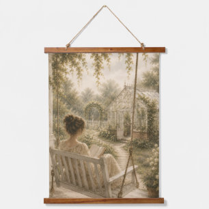 Vintage Greenhouse Porch Swing Wall Tapestry