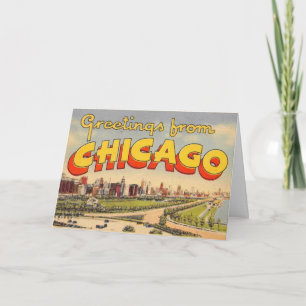 Vintage Greeting from Chicago Card