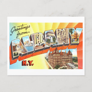 Vintage Greetings from Albany, New York Postcard
