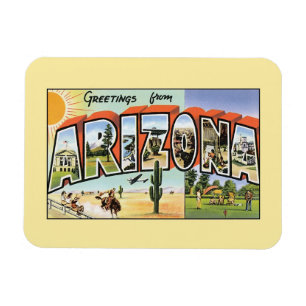 Vintage greetings from Arizona Magnet
