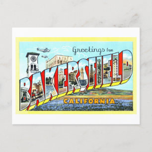 Vintage Greetings from Bakersfield, Calif., Postcard