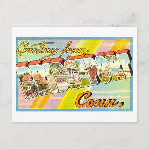 Vintage Greetings from Bridgeport, Connecticut Postcard